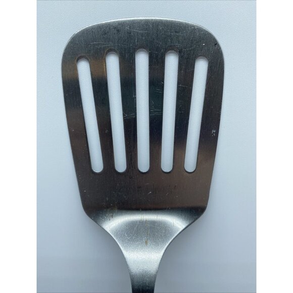 JA Henckels Spatula Turner Stainless Steel Black Handle 12.5 Inch Vintage 1990s - Picture 3 of 11